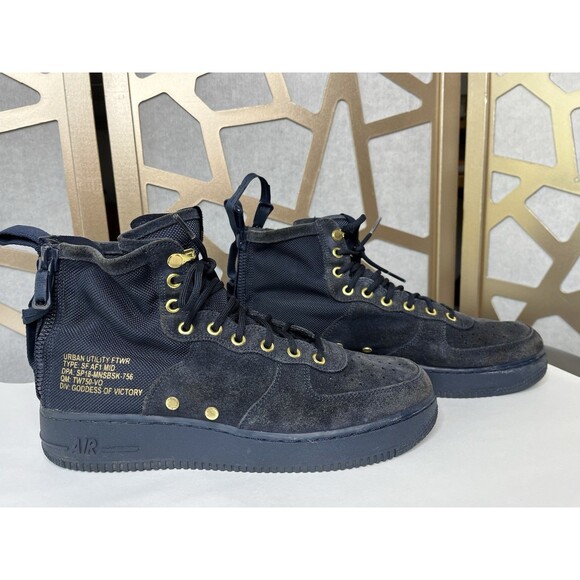 Nike SF Air Force 1 Mid Obsidian 917753-400 low Top Board Shoes Men 10 Sneaker main image 6